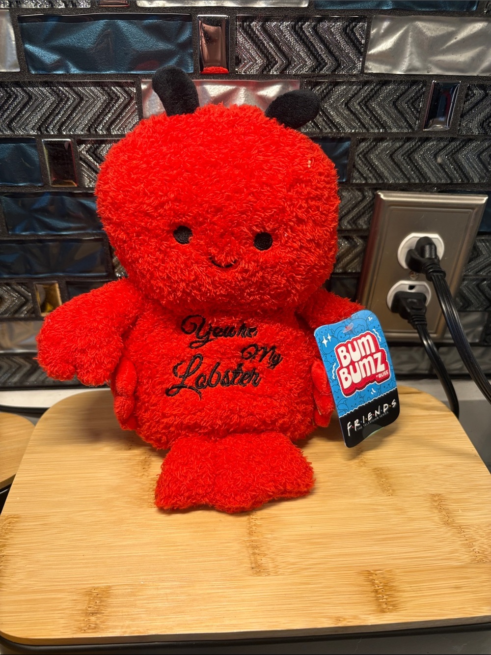 FRIENDS Red Plush Lobster with Black Accents - Bum Bumz